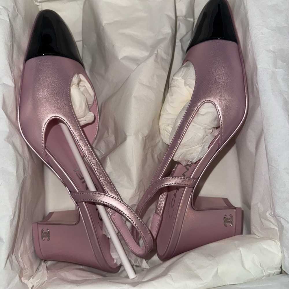 Brand New Chanel Kitten Heel / Sandals